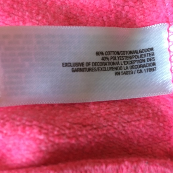 Neon Pink Peace Sign ZIP Hoodie - Picture 5 of 8